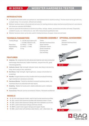 webster hardness tester chart|portable hardness tester for aluminum.